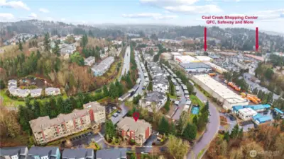 Walk to QFC or Safeway and restaurants