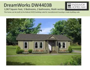 Possible 3-bedroom, 2 bathroom home for this vacant parcel.