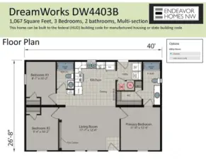 Optional floorplan