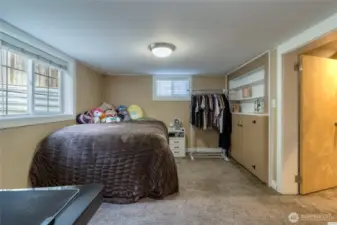 Basement bedroom