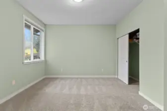 Large bedroom on the main level with 3/4
