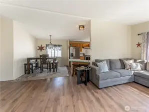 Nice Eating Nook off Kitchen open to Living Room