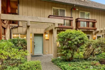Main Floor entry and front patio.