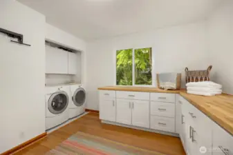 Another view of this large laundry and utility room