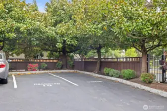 private parking space belongs to the unit
