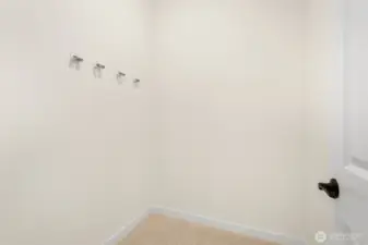 Storage closet on main living level