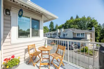 Enjoy your beautiful summer evenings out on your private deck.