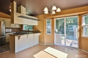 Let's go out to the back deck.