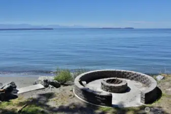 Community beach fire pit