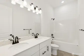 ***Actual Home *** Main bath just across from the Study in the front area of home