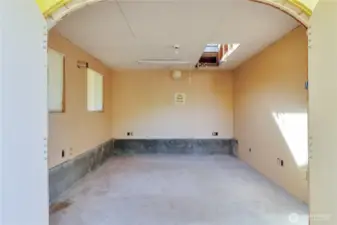 Inside of the shed.