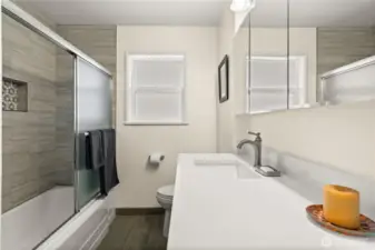 Beautifully Remodeled Full Bathroom
