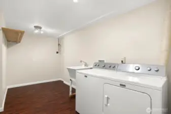 Large basement utility room