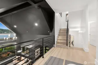 The uppermost level features bonus space and a spacious deck with breathtaking views in every direction.