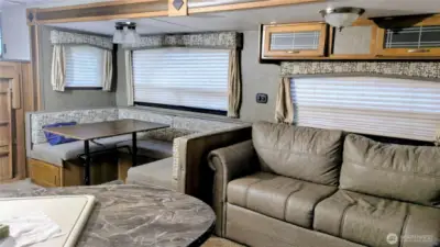 converts to additional sleep space