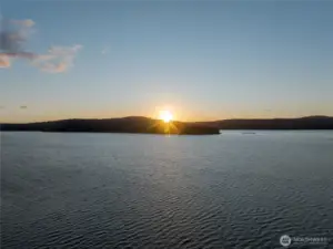 Sunset from property