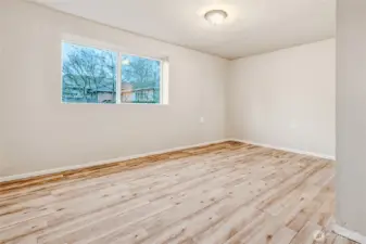 Bedroom in basement.