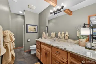 Remodeled Lower Level 3/4 Bath