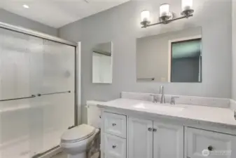 Primary bath has been updated