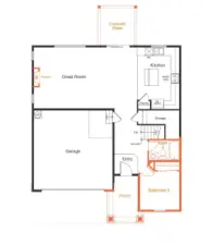 Main floor 2350 w/ bedroom