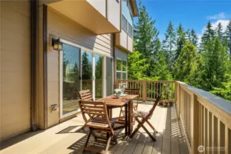 Enjoy views of the Olympic moumtains