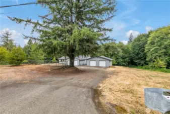 Front drive way and additional parking area