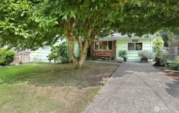 One level living with just a couple steps for entry.