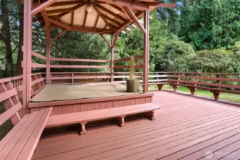 Large deck with covered area