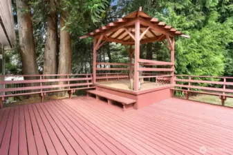 Large deck with covered area