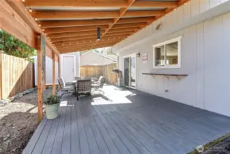 Large custom covered deck