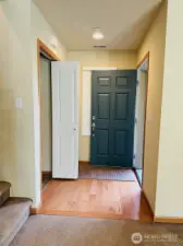 Entryway with spacious coat closet