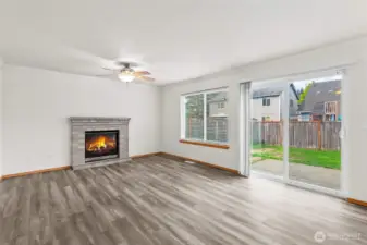 This is the large family/great room with gas fireplace.