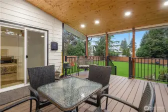 Back deck for entertainment