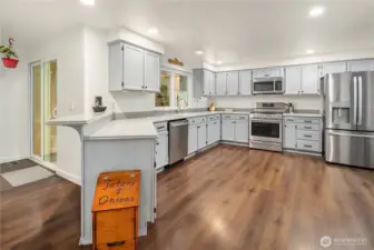 Kitchen with plenty of cabinet space