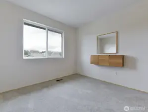 Bedroom #2 overlooking neighborhood.