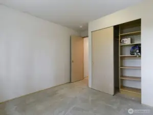 Bedroom #3 on front of house.  Overlooks driveway and front yard.