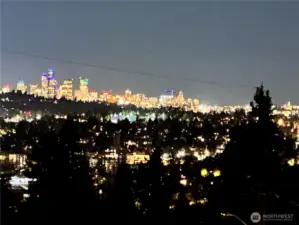 View potential from future third floor.  Looking NW.  This photo pulls in the city for the distance as one might experience it on site with the naked eye.