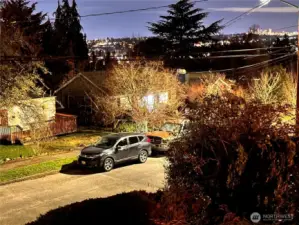 View looking NW from deck off dining.