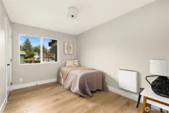 Light filled 2nd bedroom.