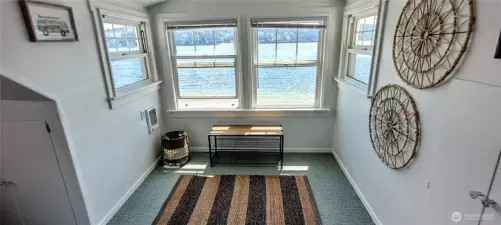 Large primary bedroom with 1/2 bath.