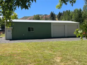 garage and shop are easily accessed from house