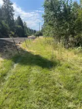 mowed path on front of property leads to more hidden property