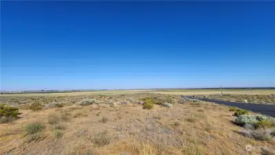 Looking East from property