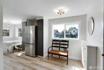 entryway to kitchen