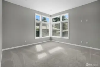 One of the main floor secondary bedrooms.