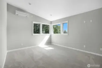 Extremely spacious second floor secondary bedroom.
