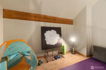 Loft with spiral staircase