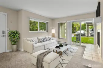 Spacious Living Room - Virtual Staging