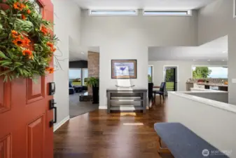 Enter the home with many subtle and tasteful custom touches