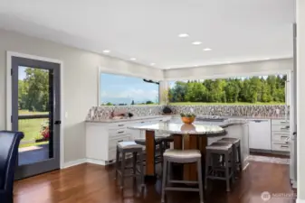 The Baker views are huge from these custom windows just for this room.